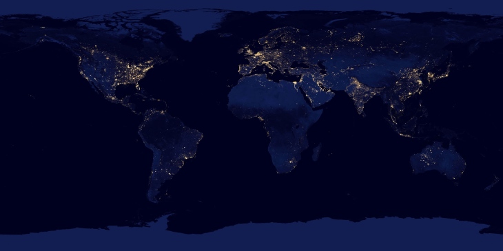 Cover image from World at night