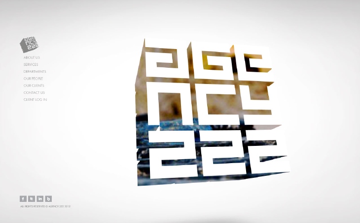 Agency222 website landing page