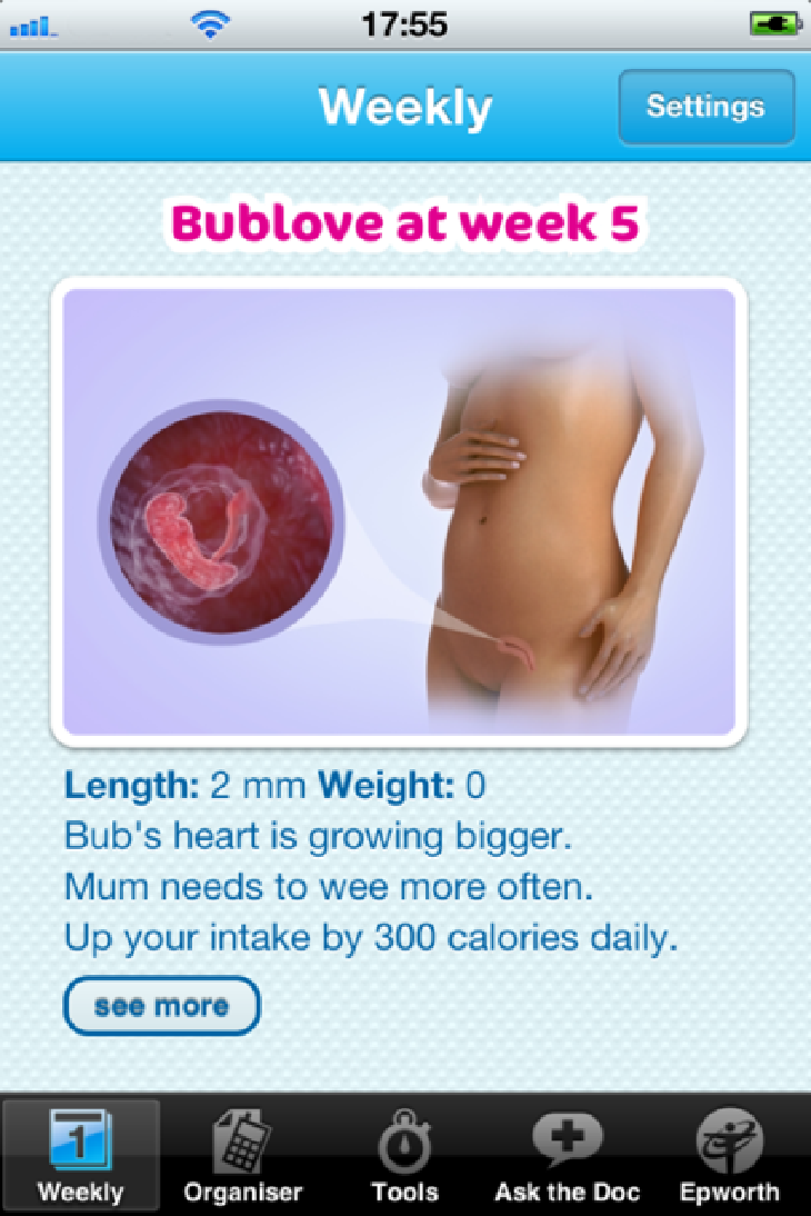Bublove app weekly guide home page